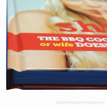 Custom hard bound book printing service, gloss and matte lamination finish